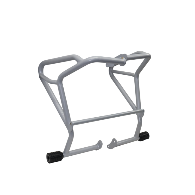 CRASH GUARD (SILVER) WITH DUAL SLIDERS FOR V STROM - Image 2