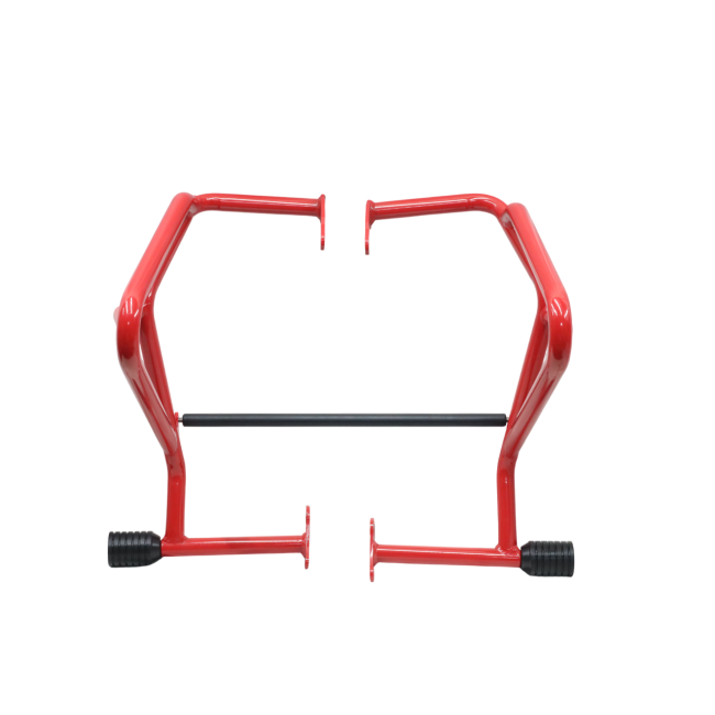 CRASH GUARD (RED) WITH DUAL SLIDERS FOR V STROM - Image 3