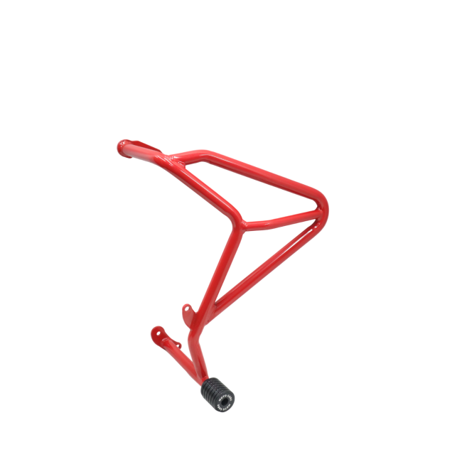 CRASH GUARD (RED) WITH DUAL SLIDERS FOR V STROM - Image 6
