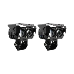 HJG Double Lens Future Eyes Fog Light Dual Tone Yellow/White LED, Universal