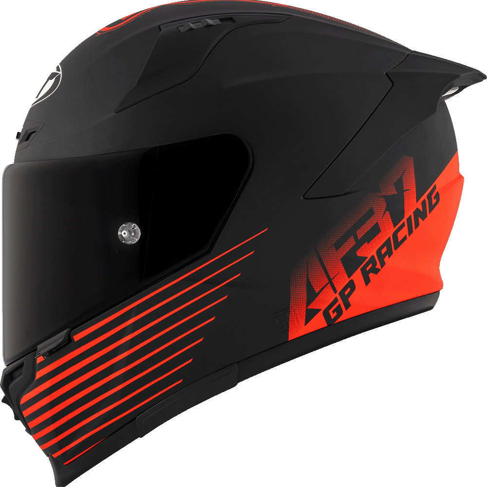 KYT Striker AF37 Livery Matt Black Red