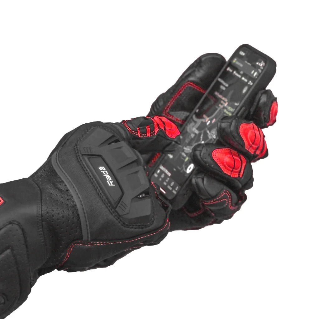 Raida AeroPrix Motorcycle Gloves | Red - Image 9