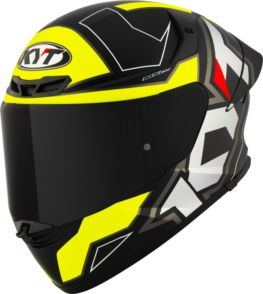 KYT TT-REVO ELECTRON MATT BLACK YELLOW - Image 2