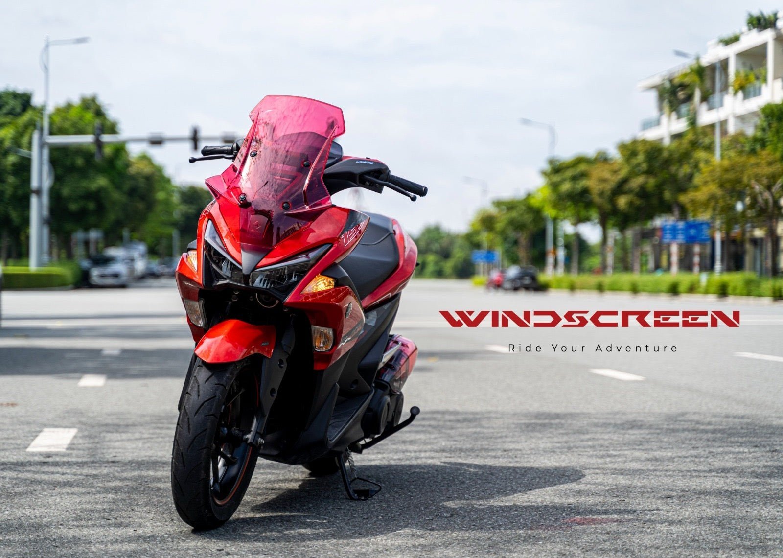 Zhipat Visor Glass Windshield Yamaha Aerox Windscreen Design V2 Aerodynamic - Image 16