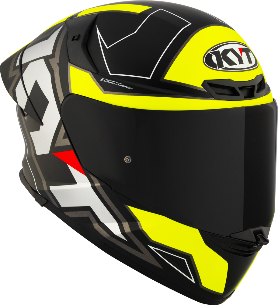 KYT TT-REVO ELECTRON MATT BLACK YELLOW - Image 4