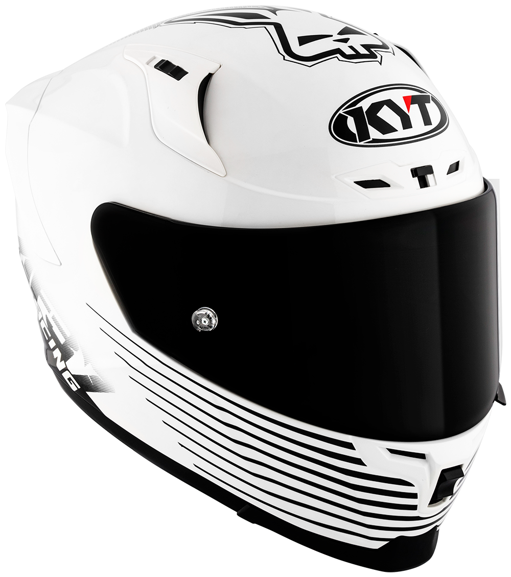 KYT Striker AF37 Livery White Black - Image 4