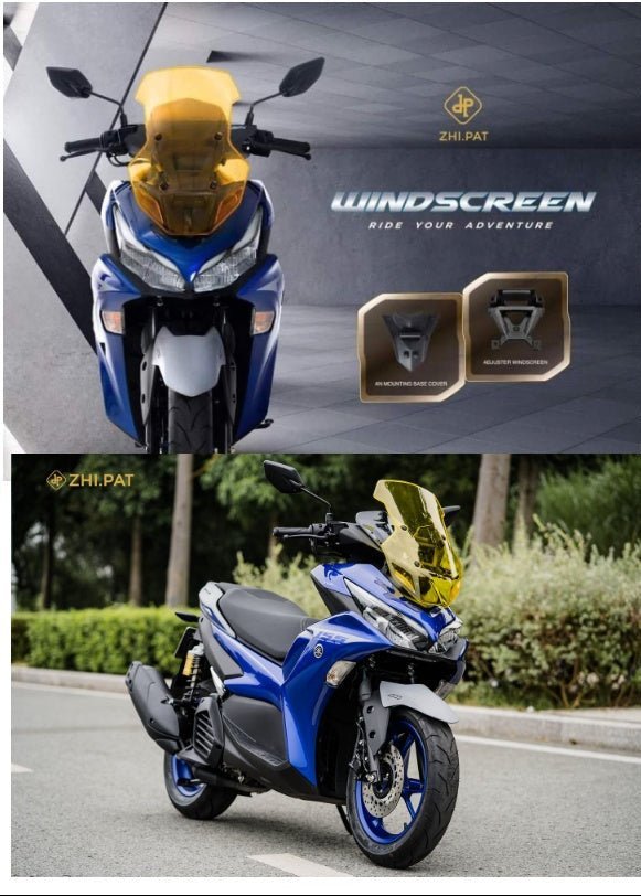 Zhipat Visor Glass Windshield Yamaha Aerox Windscreen Design V2 Aerodynamic - Image 20