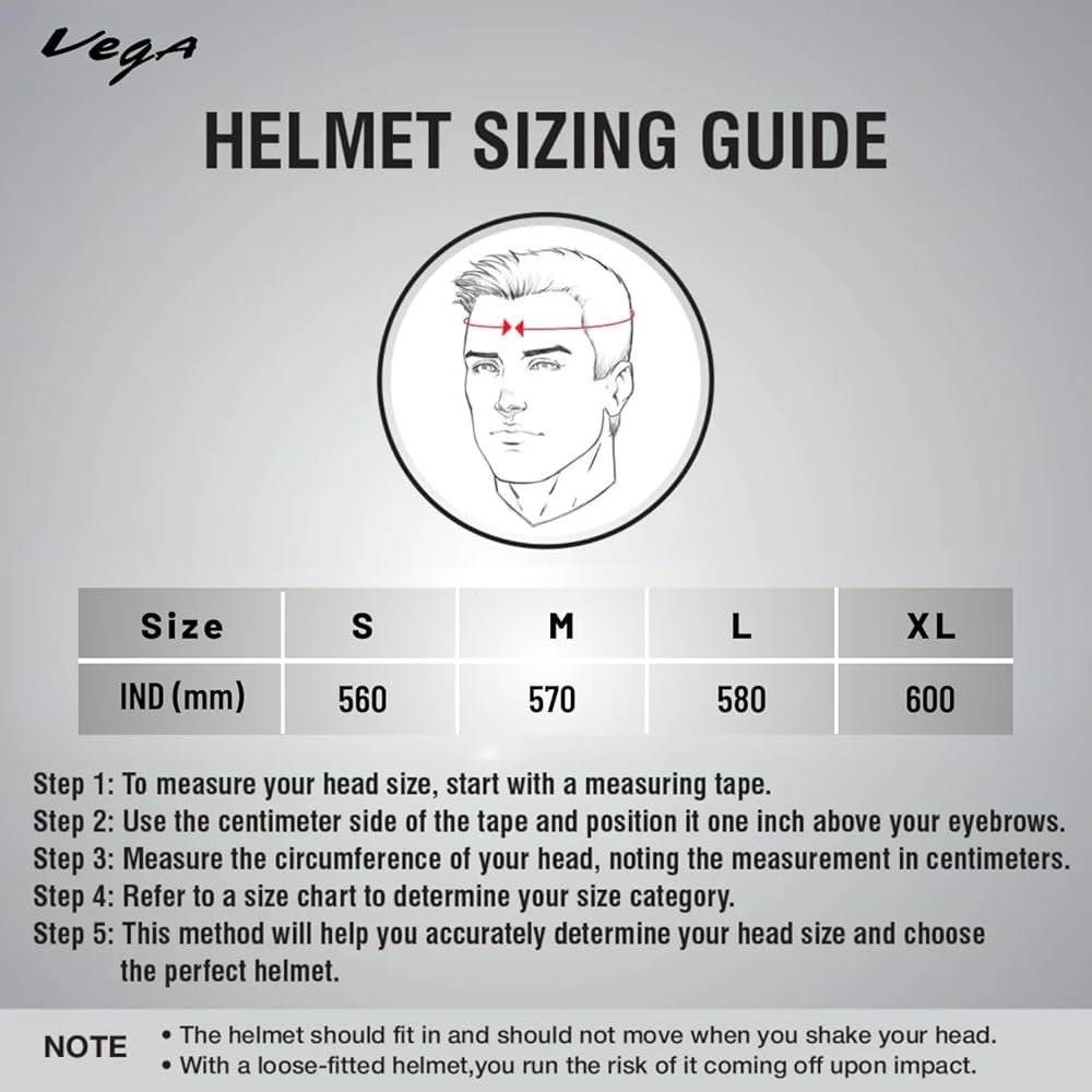 Helmet sizing guide in Bangalore – How to measure head size for perfect helmet fit – Thirumala Auto Accessories