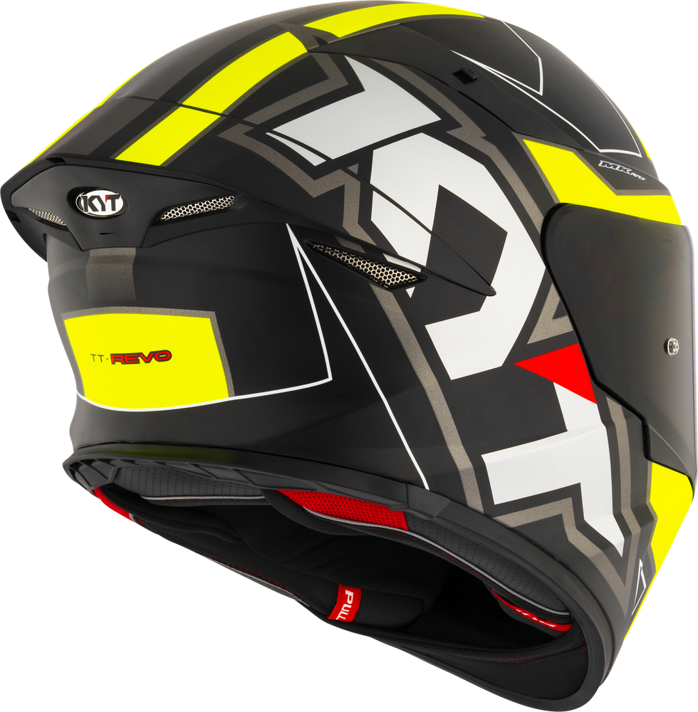 KYT TT-REVO ELECTRON MATT BLACK YELLOW - Image 6