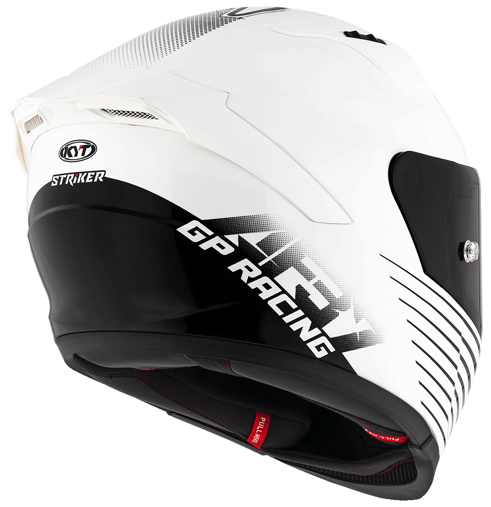 KYT Striker AF37 Livery White Black - Image 6