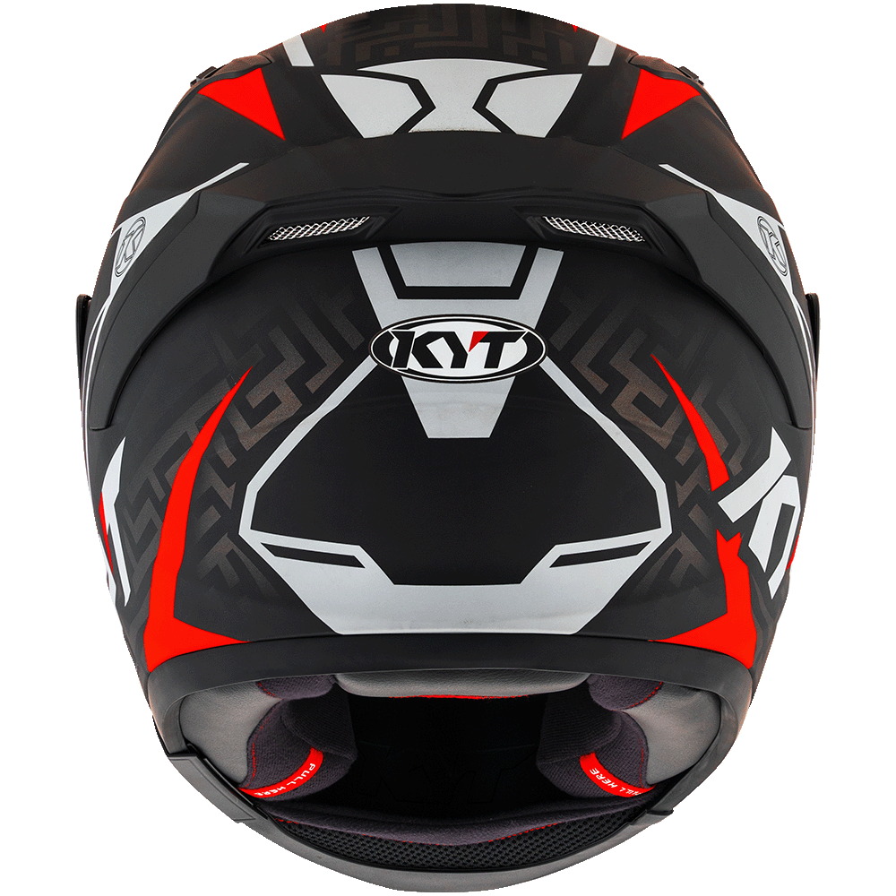 KYT Striker #02 Matt Black Red - Image 7