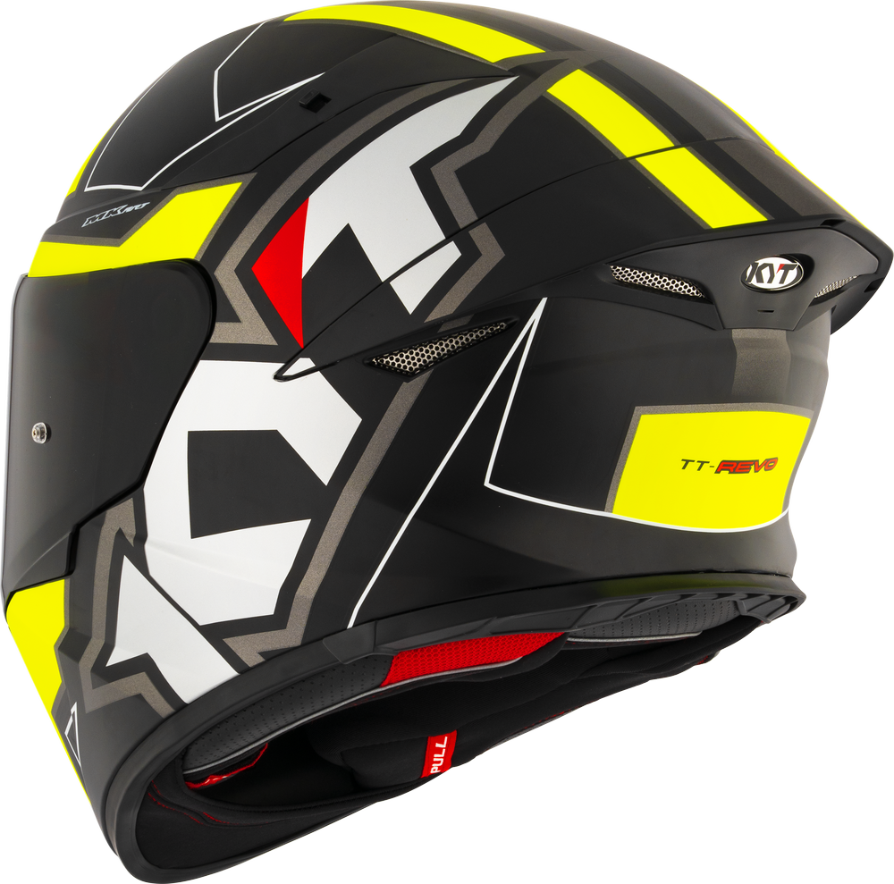 KYT TT-REVO ELECTRON MATT BLACK YELLOW - Image 8
