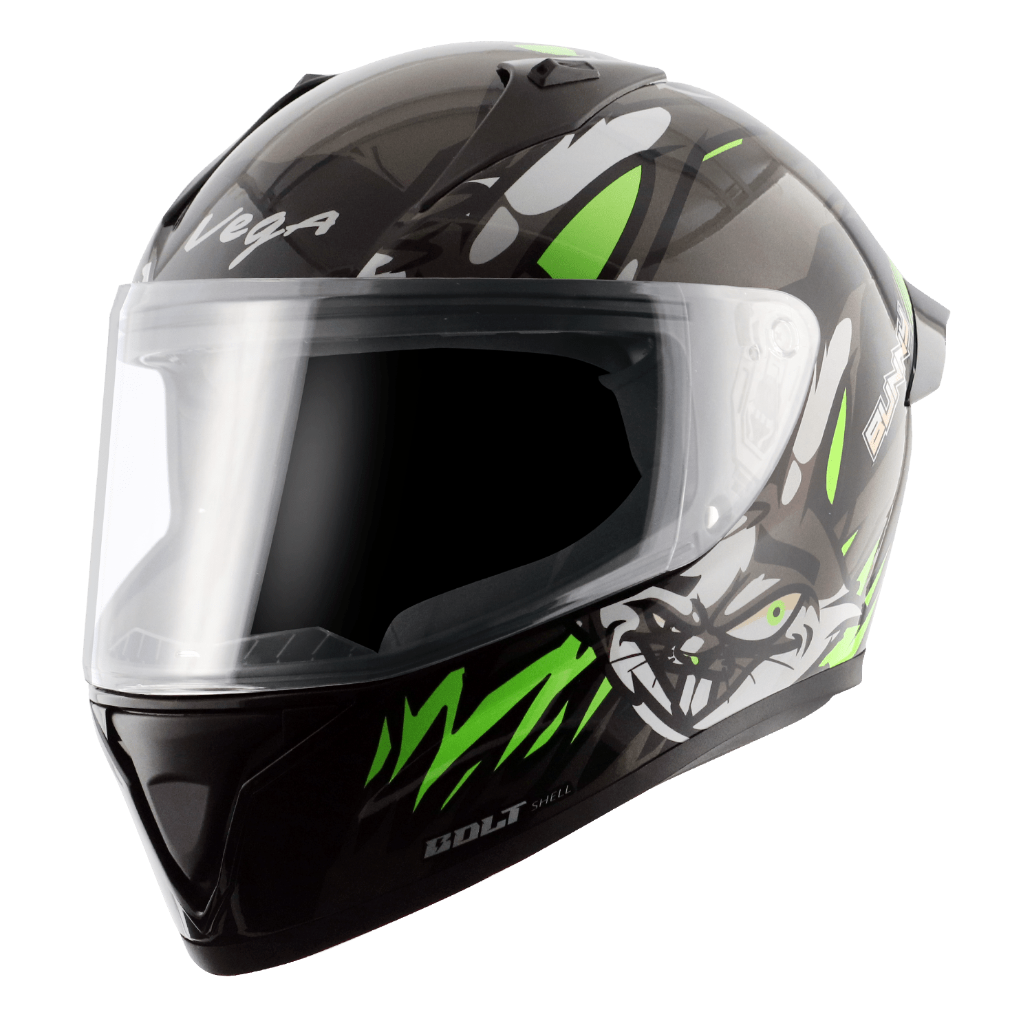 Bolt Bunny Helmet - Black Green - Image 2