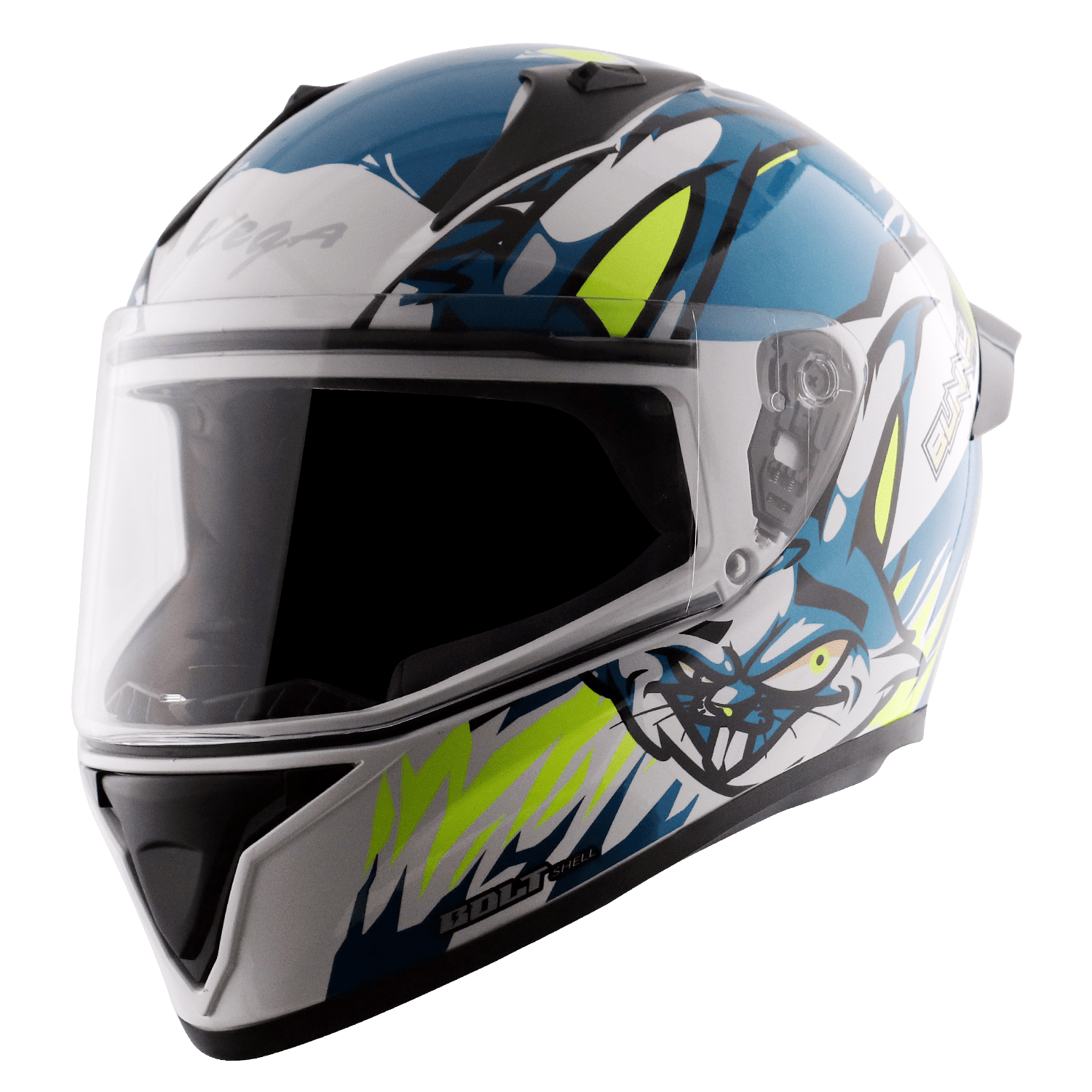 Bolt Bunny Helmet - White Blue - Image 2