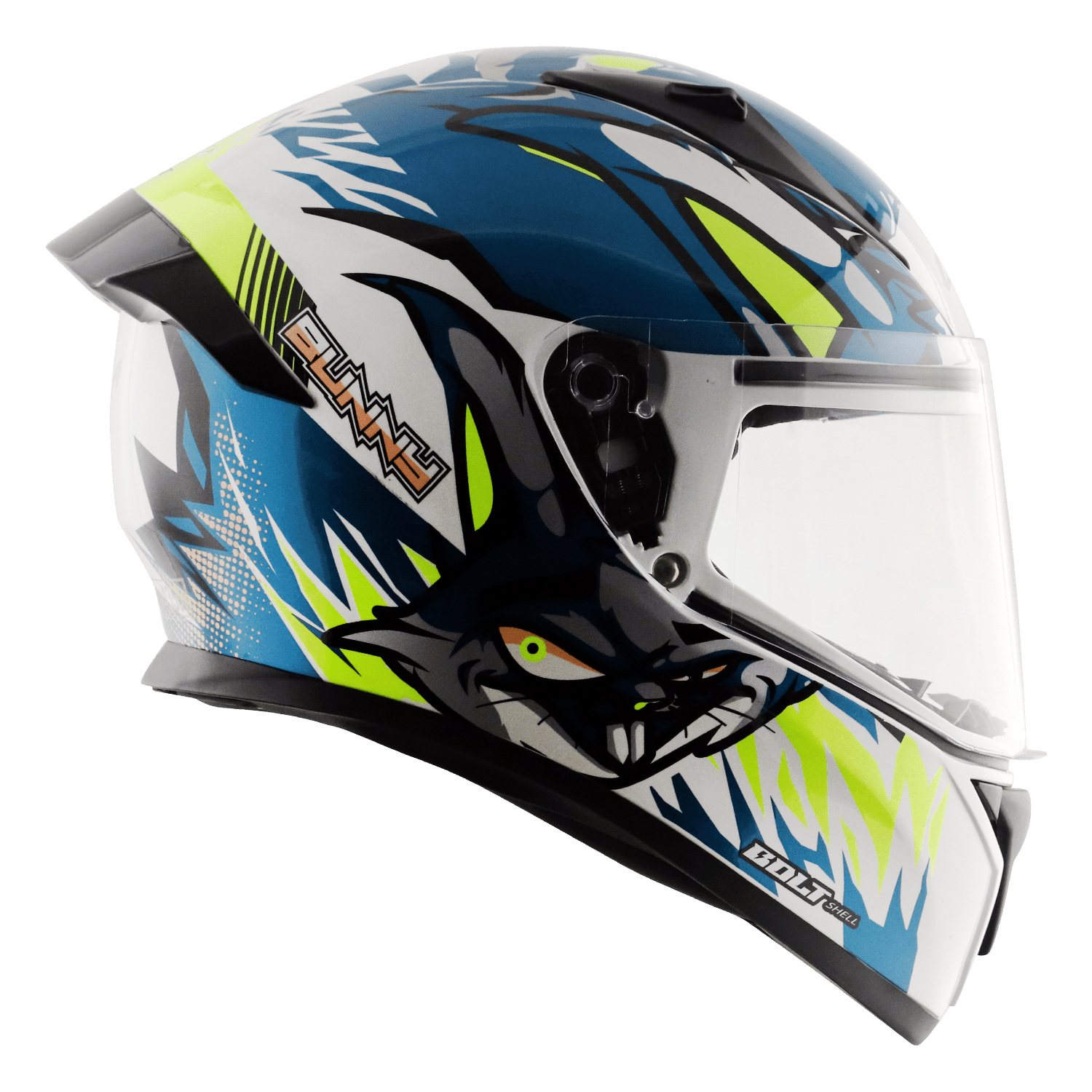 Bolt Bunny Helmet - White Blue - Image 4