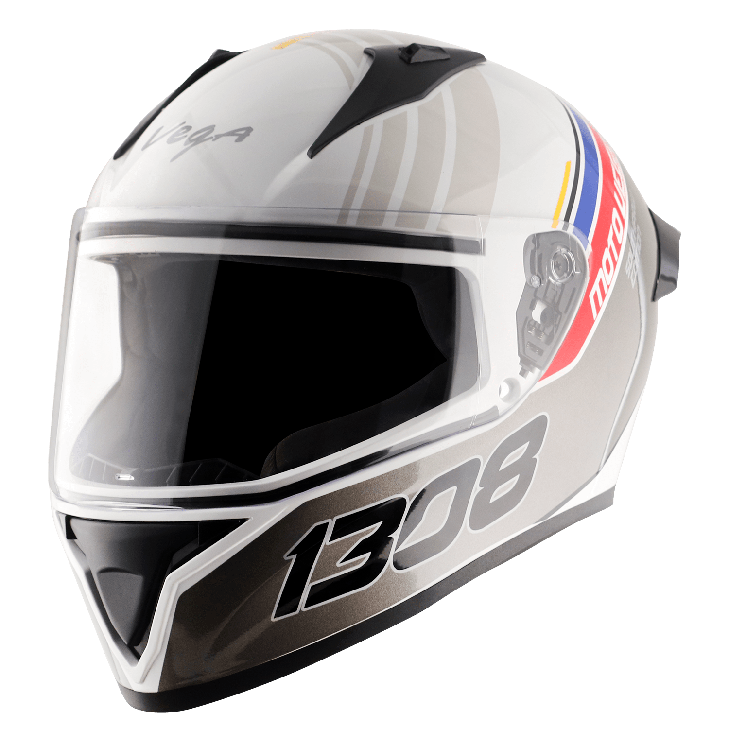 Bolt Southpaw Left Hander Helmet - White Grey - Image 2
