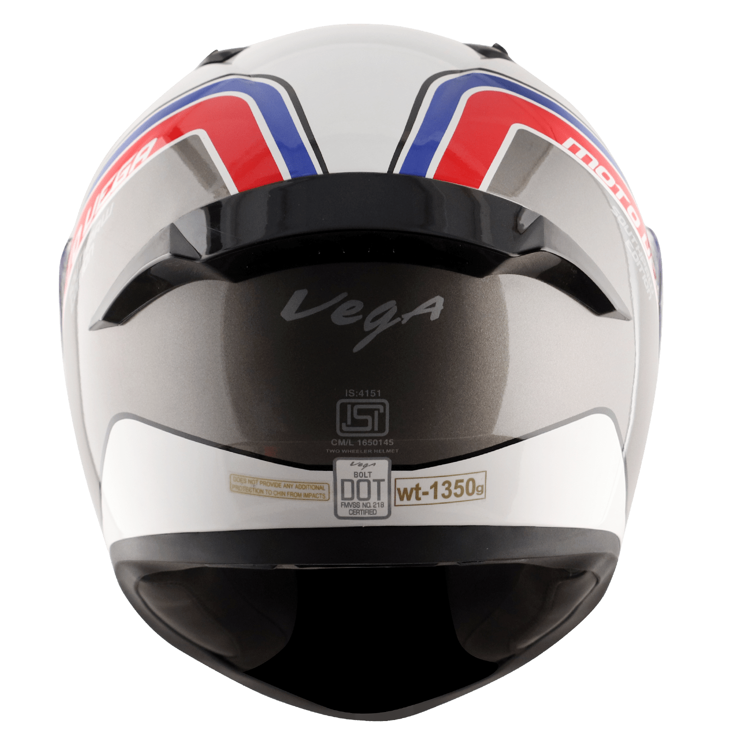Bolt Southpaw Left Hander Helmet - White Grey - Image 4