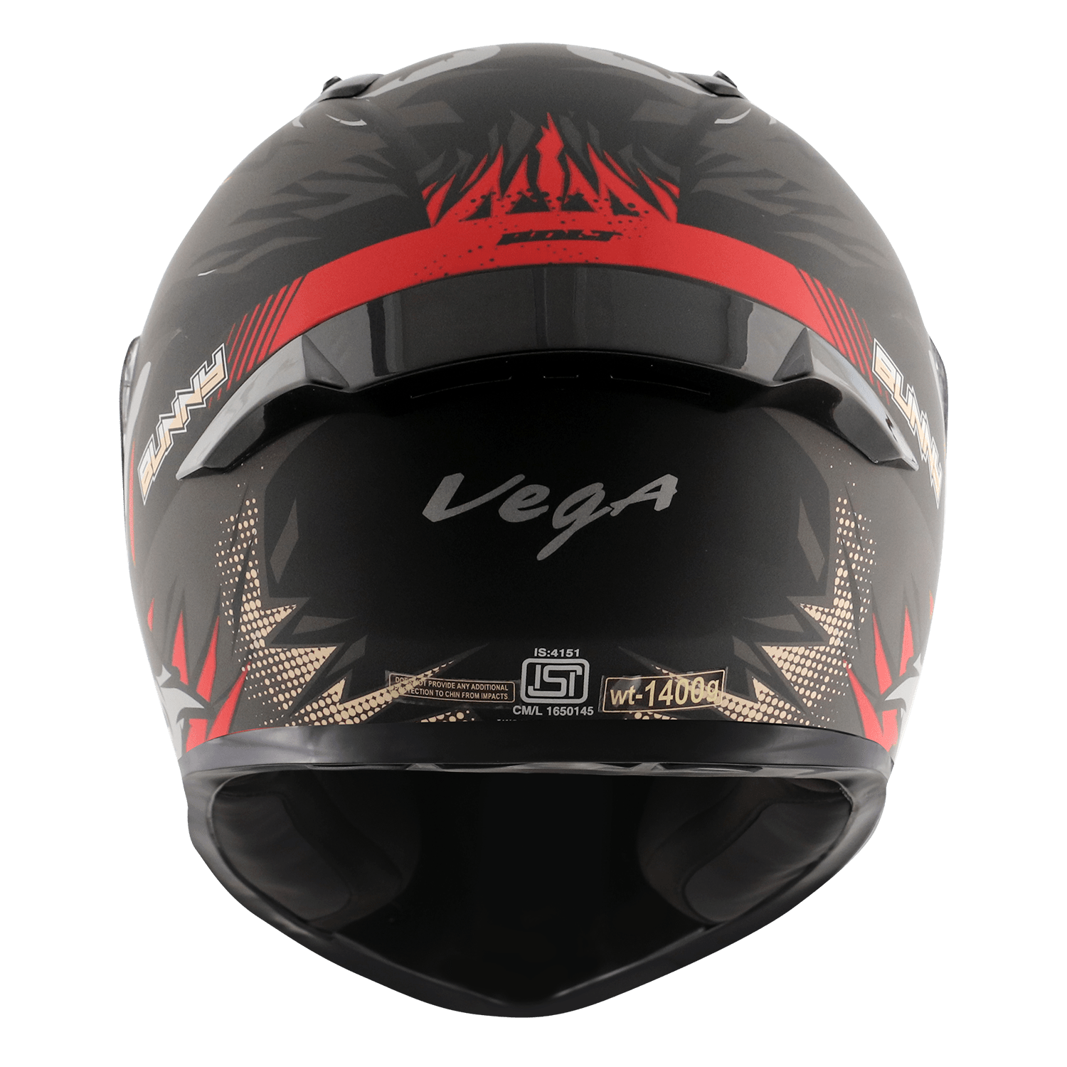 Bolt Bunny Helmet - Dull Black Red - Image 3