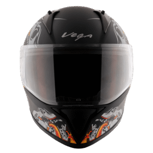 Bolt Octopus Helmet - Dull Black Orange