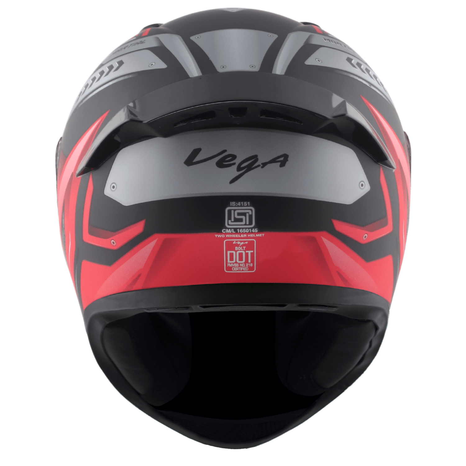 Bolt Martial Helmet - Dull Black Red - Image 3