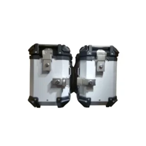 Universal Aluminum 38L Side Pannier Box Silver | HMD