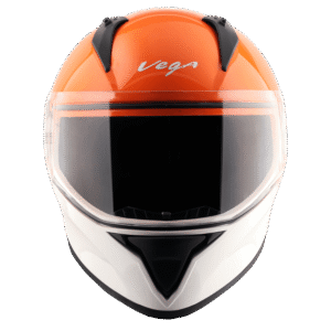 Bolt Dual Color Helmet - White Orange