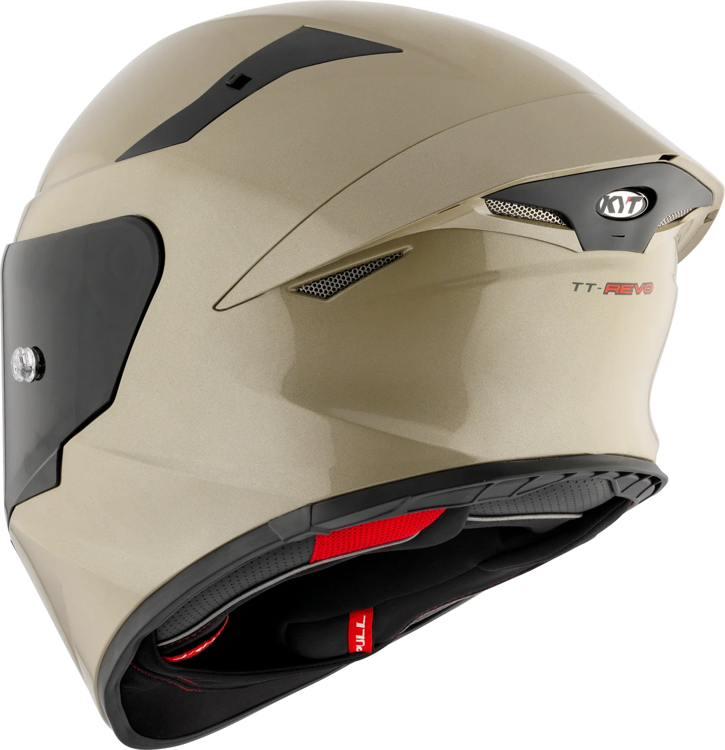 KYT TT-Revo Plain Sand Pearl Khakis Gloss - Image 8