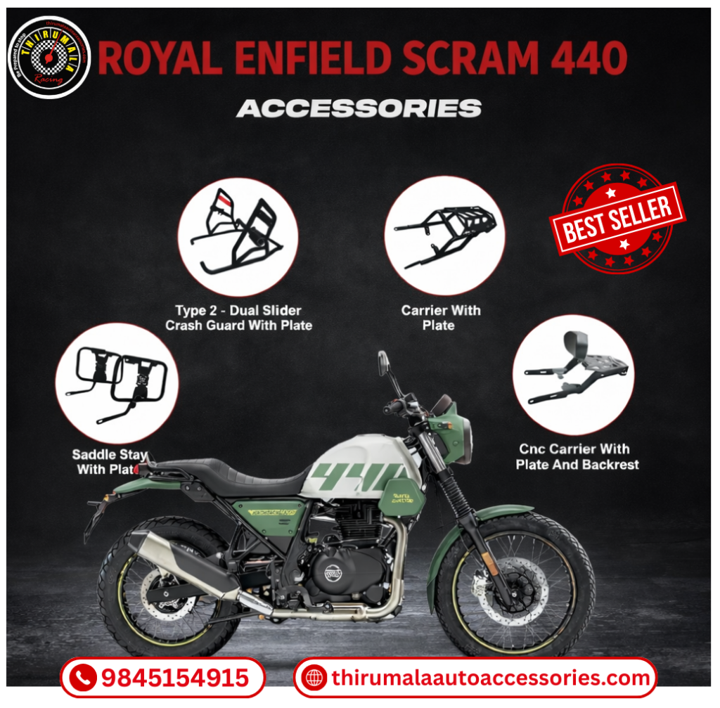 Royal Enfield accessories in Bangalore including LED lights and touring gear – Thirumala Auto Accessories